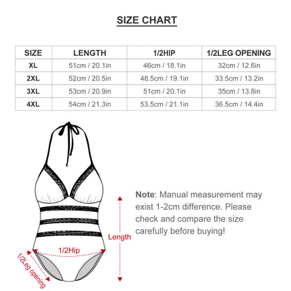 Plus size bikini swimsuit