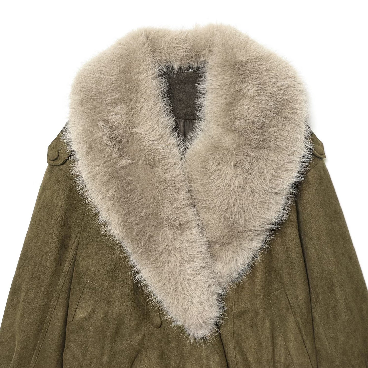 Artificial fur suede texture jacket