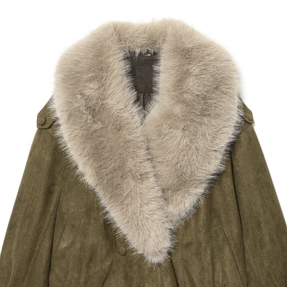 Artificial fur suede texture jacket