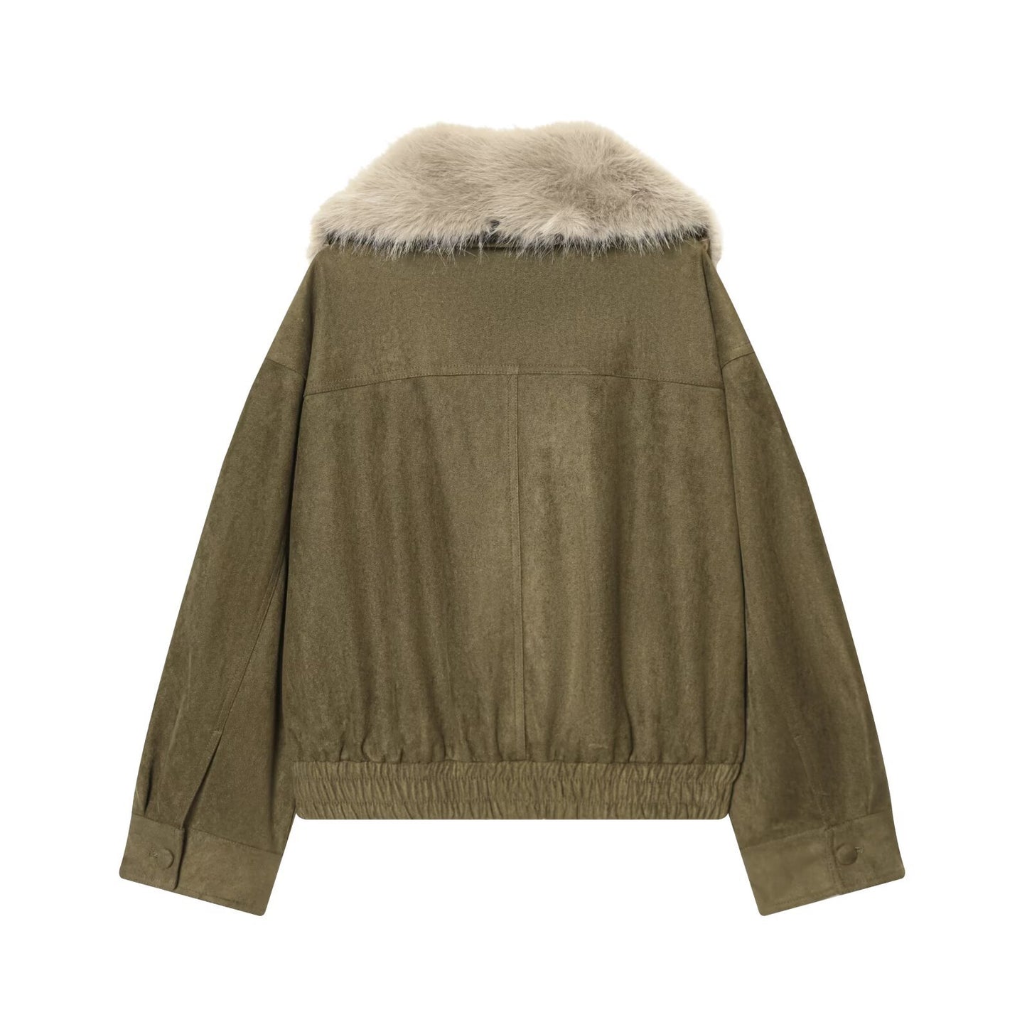 Artificial fur suede texture jacket