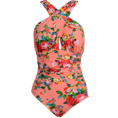 one piece swimsuit women plus size swimwear one piece Russian USA swim swimming suit beach bathing wear floral color