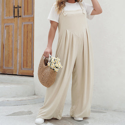 Wide Leg Overalls for Women - Loose Fit, Plus Size, Summer Style